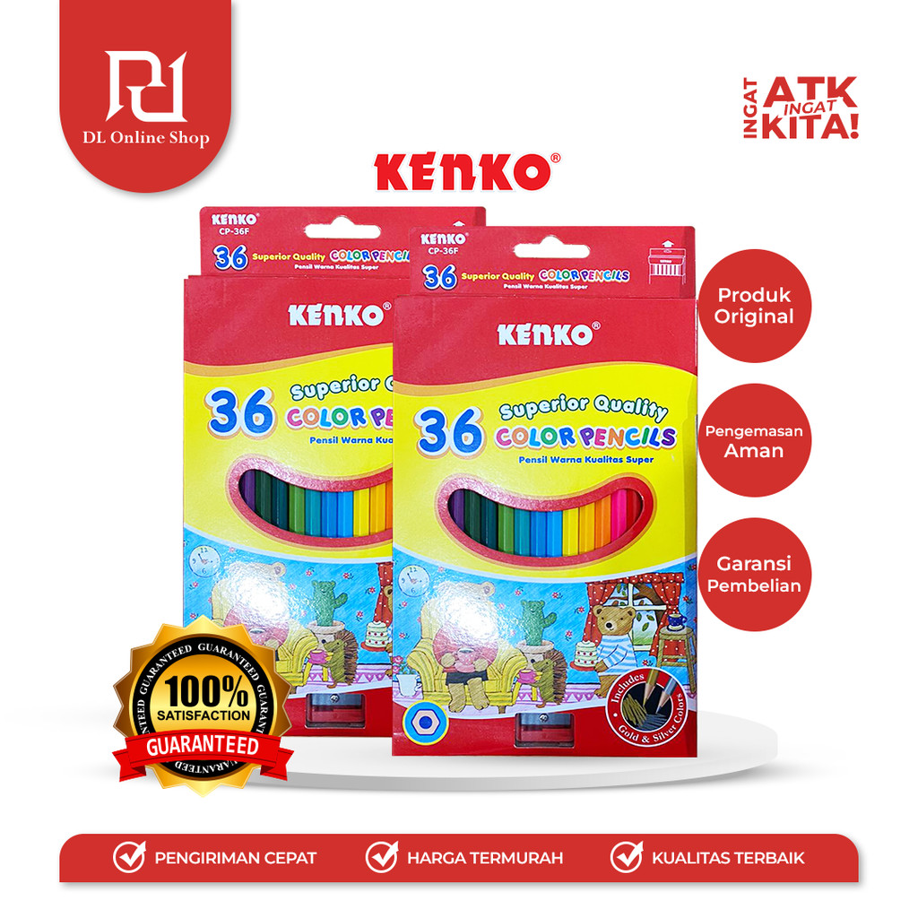 

KENKO 36 PENSIL WARNA/ COLOR PENCIL CP-36F (1SET)