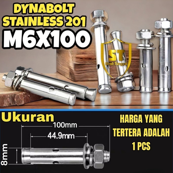 DYNABOLT SS 201 M6×100 - DINABOLT - ANCHOR BOLT STAINLESS