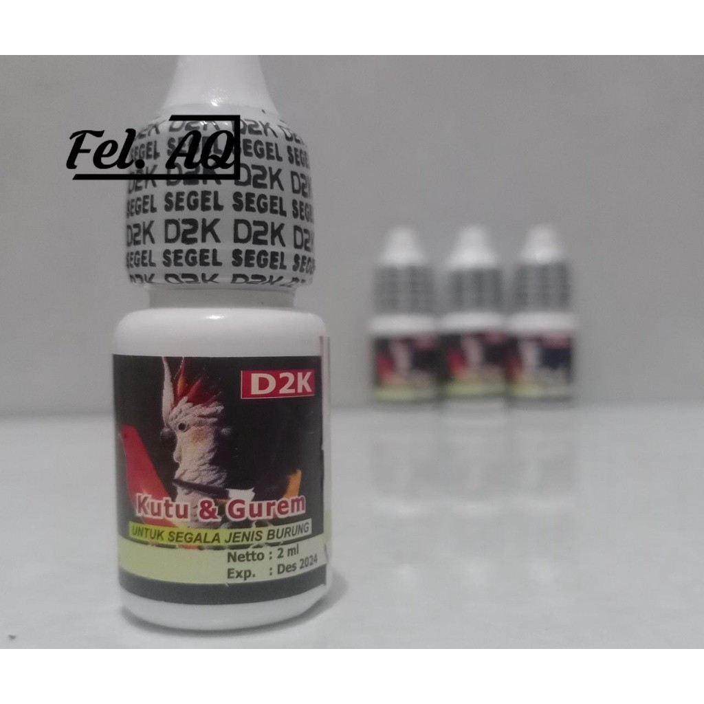 KUTU & GUREM D2K OBAT BURUNG SAKIT KUTUAN MEMBASMI SAMPE KETELUR KUTU MURAH BERKUALITAS