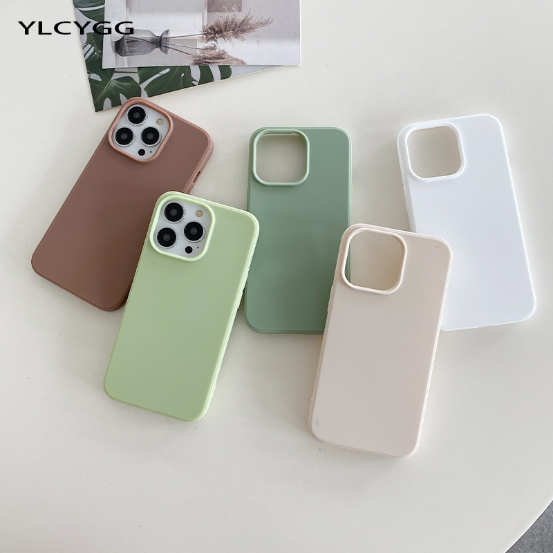 For 14pro Case Luxury Camera Bumper Shockproof Cases for IPhone 13 14 Pro Max 13pro Soft Candy Color