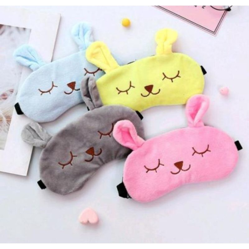 Penutup Mata Tidur Anak Sleepmask Sleep Mask Bunny + GEL mata
