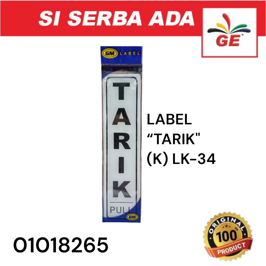 

Label "Tarik" (K) LK-34 01018265