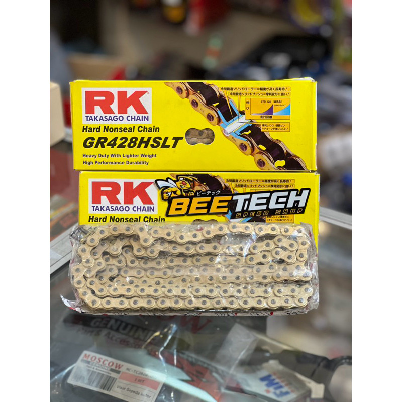 RANTAI RK TAKASAGO EXCEL 415(TIPIS)/428(TEBAL) UNIVERSAL ALL MOTOR ORIGINAL RK