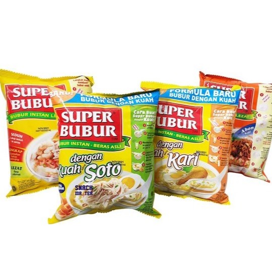 

Super Bubur Kemasan 49 Gram / Bubur Instan Super Bubur