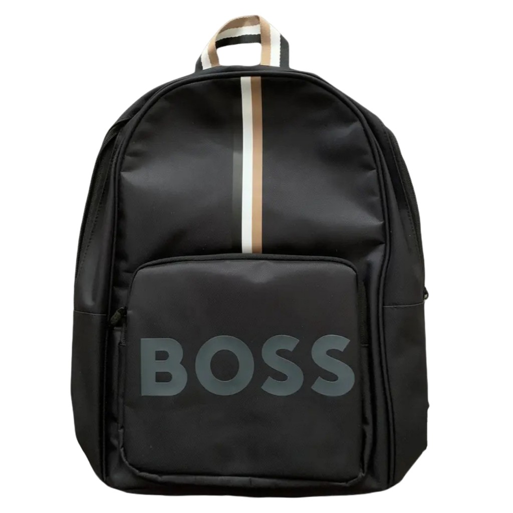 3 Stripes Black Backpack / Tas Ransel Branded Original