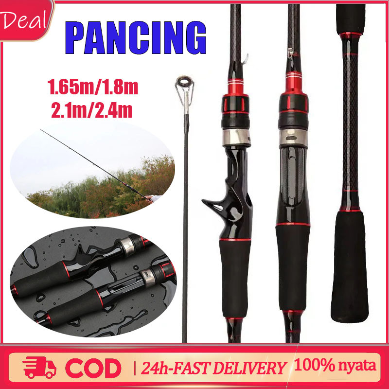 joran pancing /joran casting/joran ultralight carbon solid/joran lentur /Pancing Putar Joran Karbon 