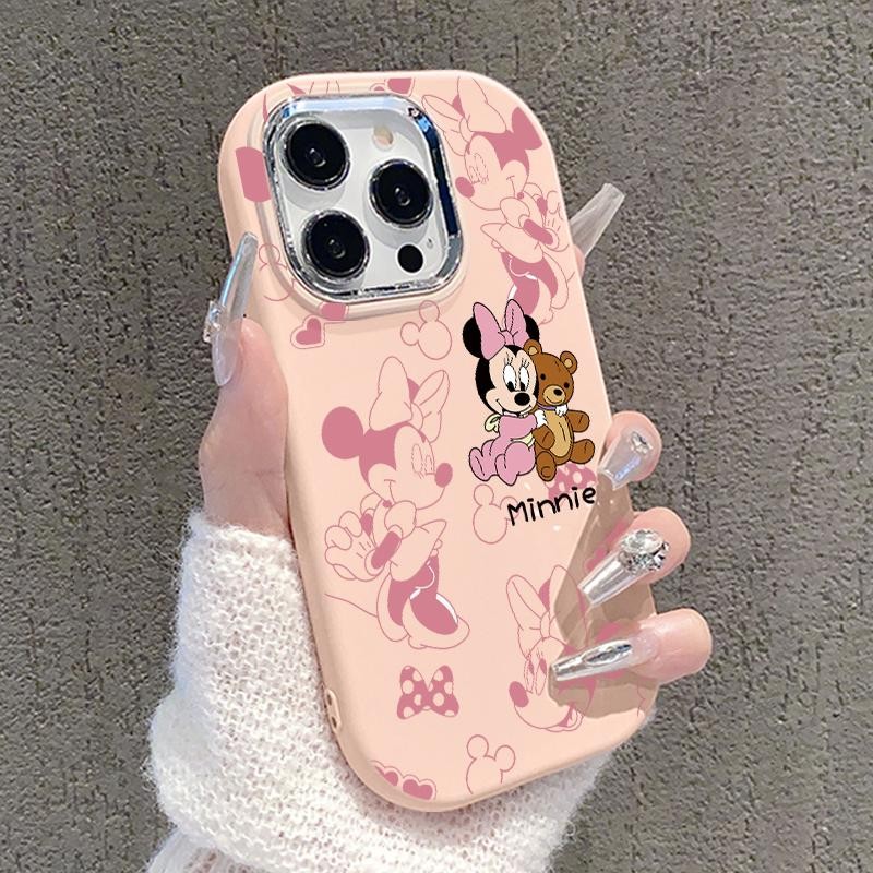 Case Hp For Samsung A32 4G A30 A30S A31 A33 5G Girls Colorful Cartoon Mickey Minnie TPU Casing Soft 