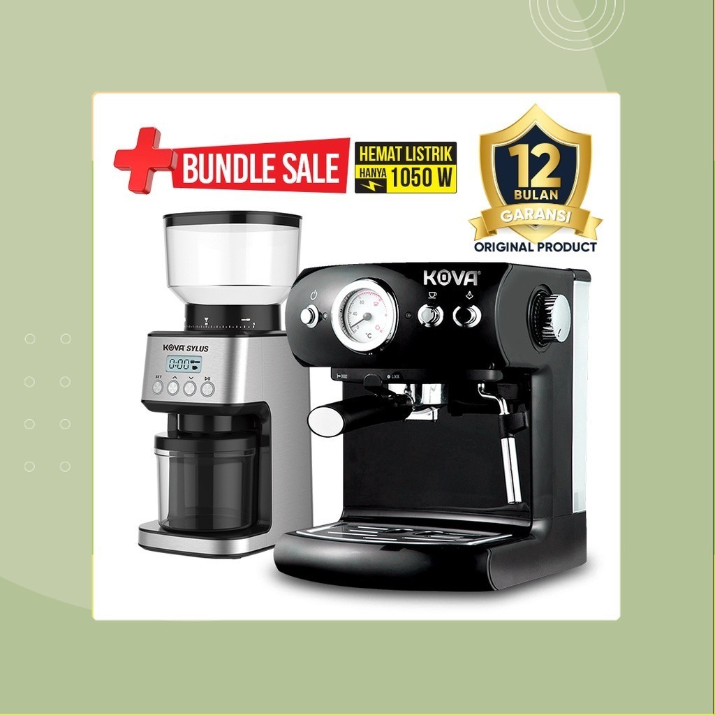 Kova Bundling Espresso Maker Coffee Grinder Penggiling Biji Mesin Kopi