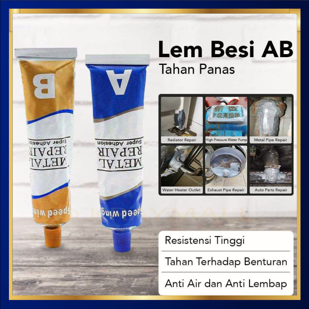 

Lem Besi AB Tahan Panas Multifungsi Industrial Repair Glue - SW-15