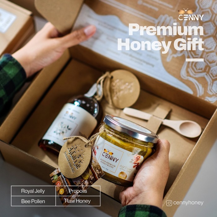 

DISKON Premium Honey Gift - Hampers Madu - Cenny 3in1