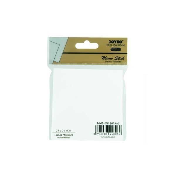 

Memo Stick / Sticky Notes Kertas Tempel Putih Polos - Joyko MMS-654