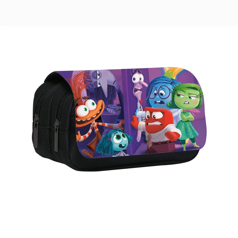 

21 styles Inside Out 2 Joy Sadness Anger Pen Bag Boys Girls Pencil Case Student Storage Bag Cartoon Pen Box Birthday Gift