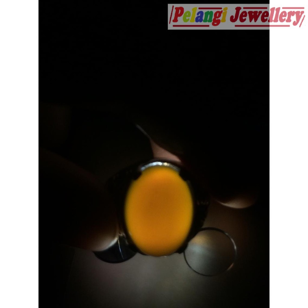Cincin Titanium Batu Natural Solar Aceh HQ