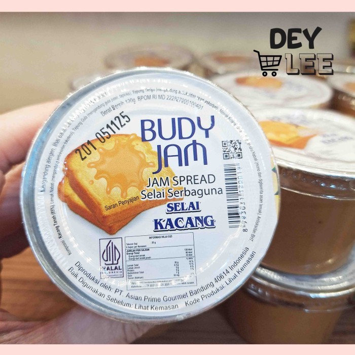 

Selai Kacang Pindakas 120g BUDY JAM SPREAD Roti Bandung