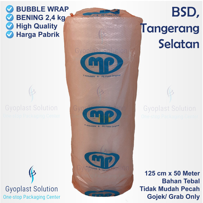 

PROMO!! - Bubble Wrap Mulia Pack Roll 125 cm x 50 Meter 2.4 kg / 3 kg / 3.3 kg - 2,4 kg - Bening