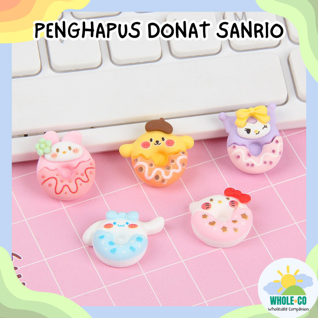 

Penghapus Bentuk Donat Sanrio Premium Karakter Melody Kuromi Hello Kitty Lucu Unik Imut Termurah Grosir Cod
