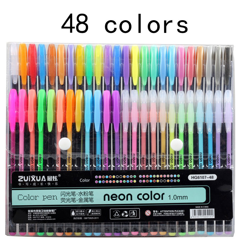 

Jonvon Satone 48 Colors Pen Function Pens Painting Supplies Stationery Drawing Markers Pen Escolar Writing Gel School Supplies