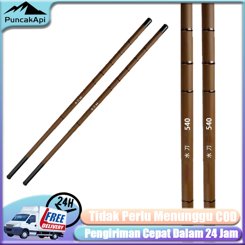 Joran Pancing Ultra-Keras Joran Tegek Kaku Ringan Action Hard Gagang Pancing Joran Joran Pancing Teg