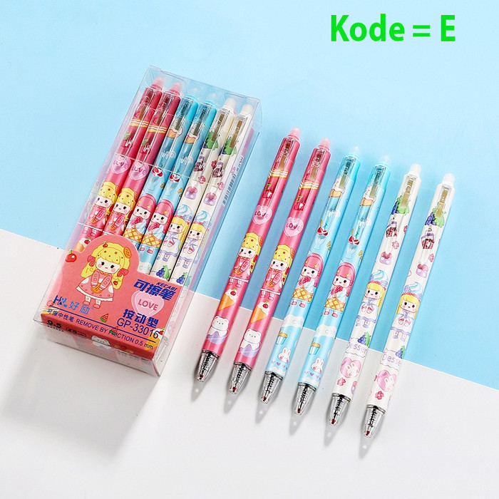 

[New] PRESS Eraseable Pen - Pulpen Bisa Dihapus - Kode E(33016)