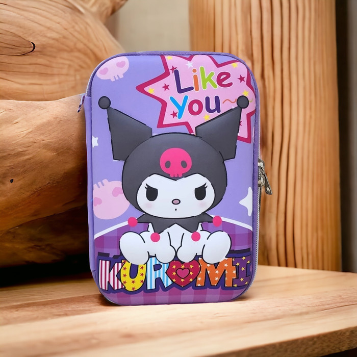 

[Promo] tempat pensil cinnamoroll hardcase kotak pensil kuromi melody import - kuromi like