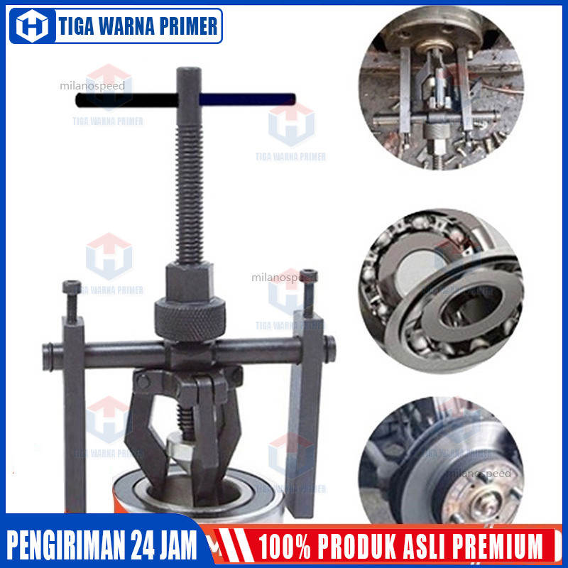 

Bearing Puller / Treker Bearing Puller /Inner Bearing Puller Riku/Treker Bearing 3 kaki Bearing Puller Alat Cabut Bearing/Treker Bearing Puller Pilot Bearing Puller Inner Treker Riku Cabut Bearing Dalam Ukuran 16-38mm Gear Extractor 3 Kaki Jaw Mesin Motor