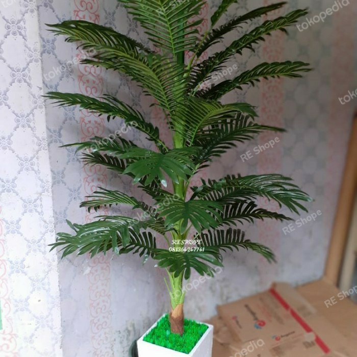 bunga plastik/pohon palem hias/palem/pohon hias plastik