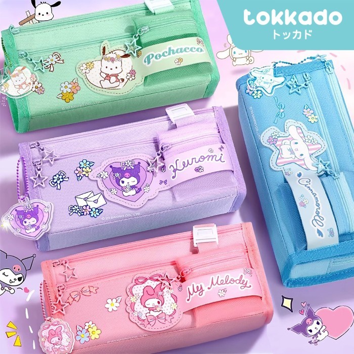 

TOKKADO Sanrio Hime Pencil Case Original Kotak Pensil Anak Lucu Besar