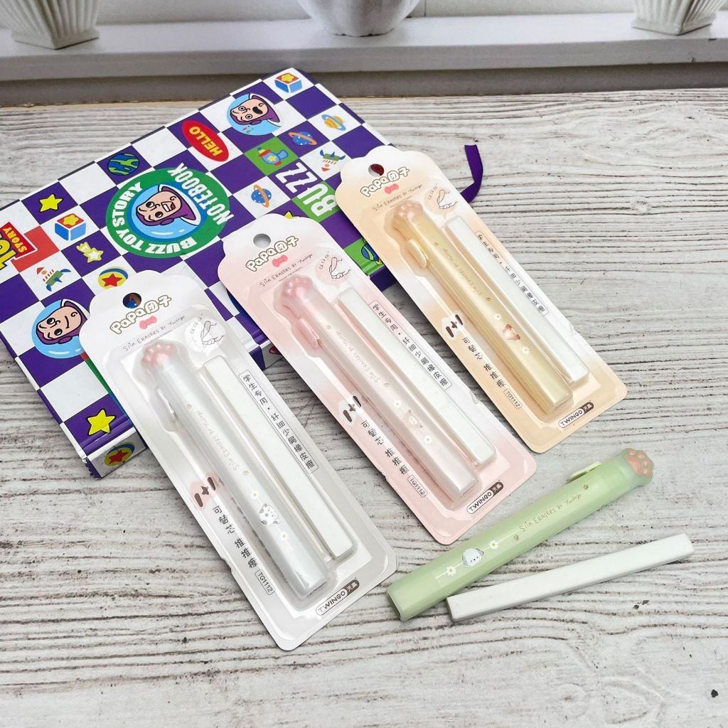 

Penghapus Mekanik Twinggo Papa 1 Set Model Cat Paw Unik Lucu Best Seller Stip Cetek Bentuk Dog Paw Cakar Cute Imut Stationary Fancy
