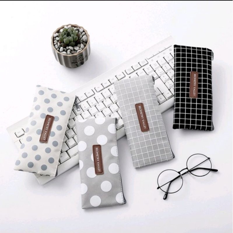

termurah COD Tempat pensil polkadot tepak pensil FREE ONGKIR