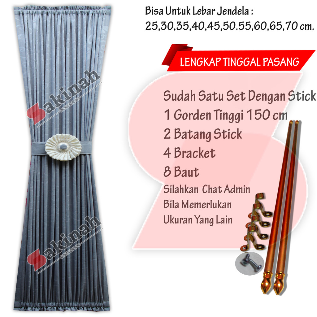 𝐒𝐀𝐊𝐈𝐍𝐀𝐇 Gorden Jendela minimalis kamar tidur Paket Lengkap
