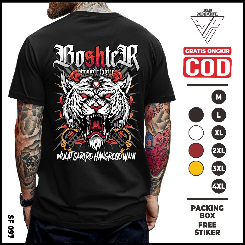 Kaos Baju Boshter Psht Sh Terate Hati Bersinar Terbaru Simpel Keren Murah Distro Original Shroud Fig