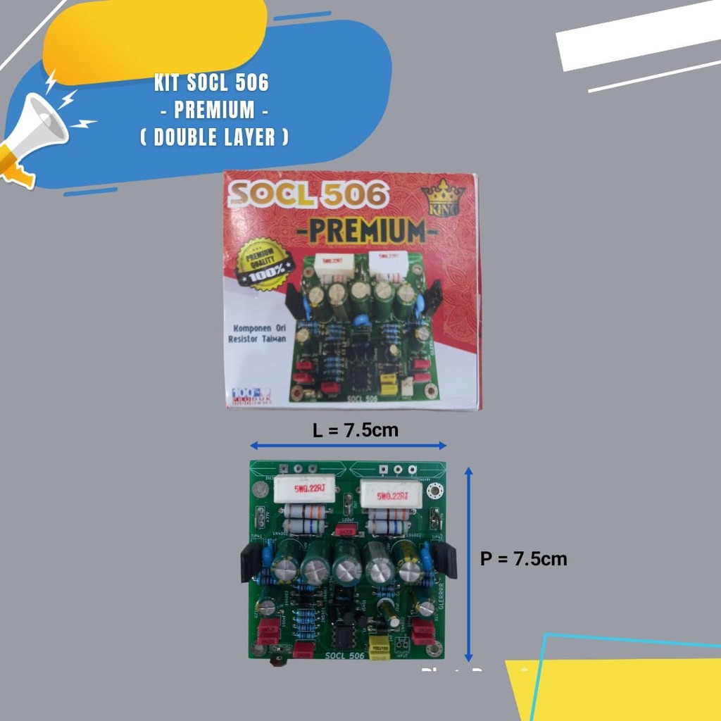 Kit Socl 506 Dobel layer KING Kit driver power Socl Fiber 506