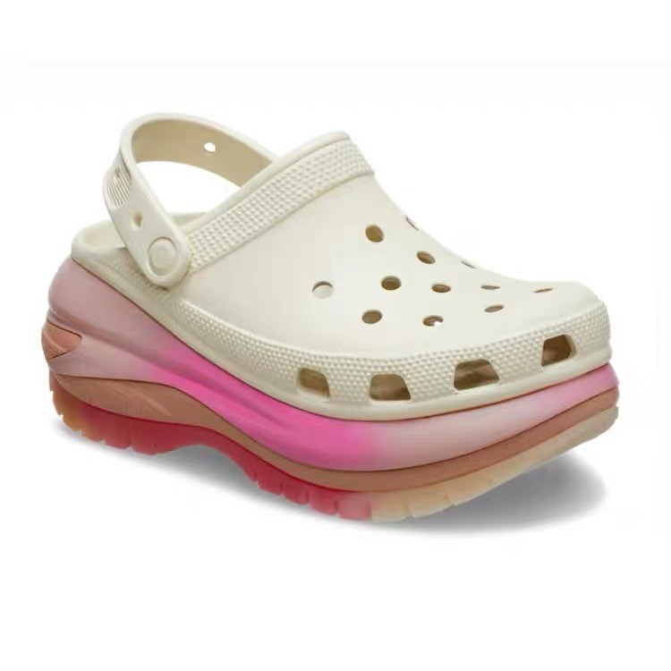 Sandal CROCS Wanita   Classic Mega Crush Clog  Crocs Mega Crush Clog Sandal Woman