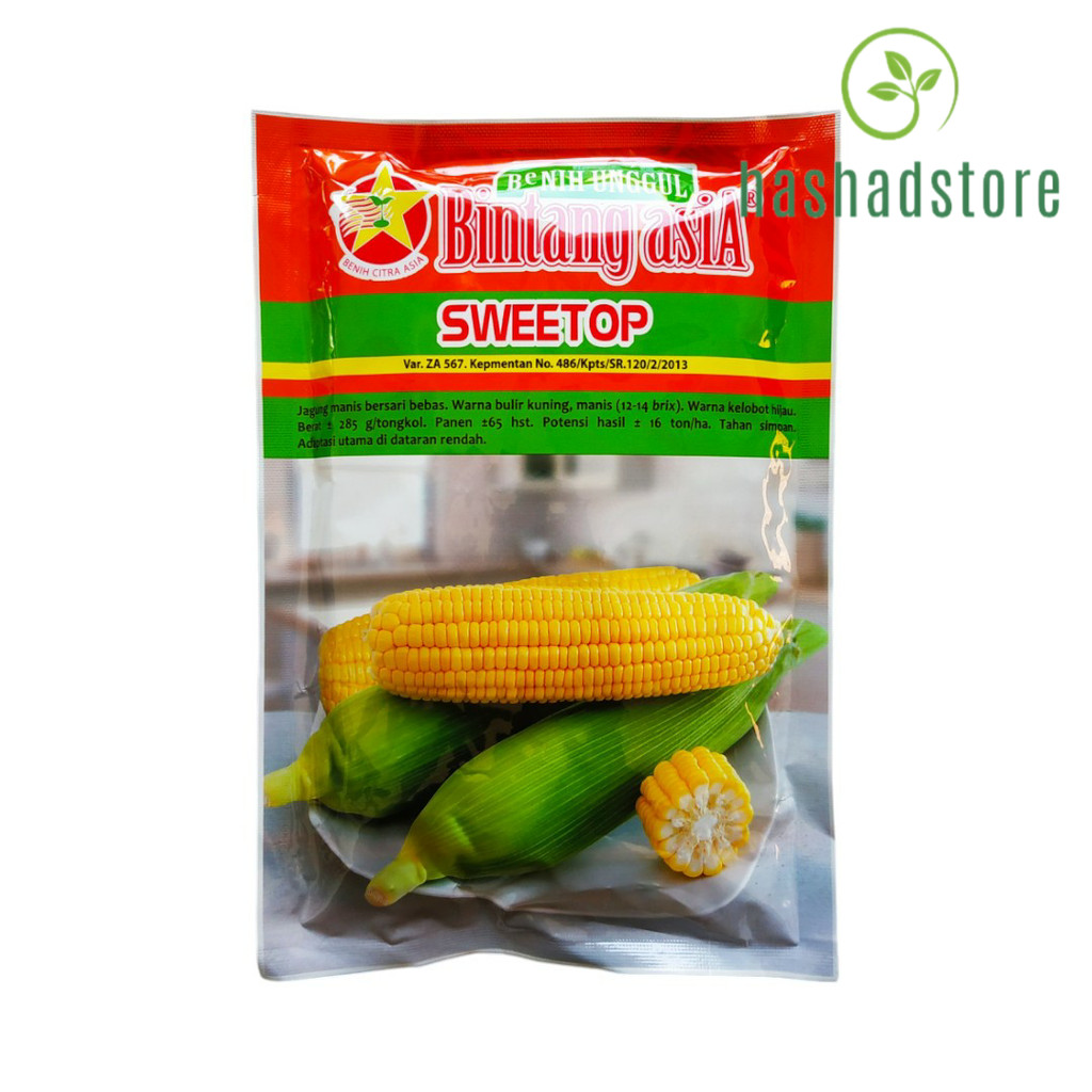 Benih Jagung Manis SWEETOP Isi 250 gram Benih Bintang Asia