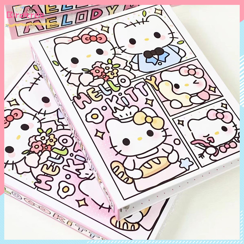 

COD Buku Kartu Sanrio Kartun Buku Daun Longgar A5 Buku Penyimpanan Kartu Kecil 3 Inci Lucu