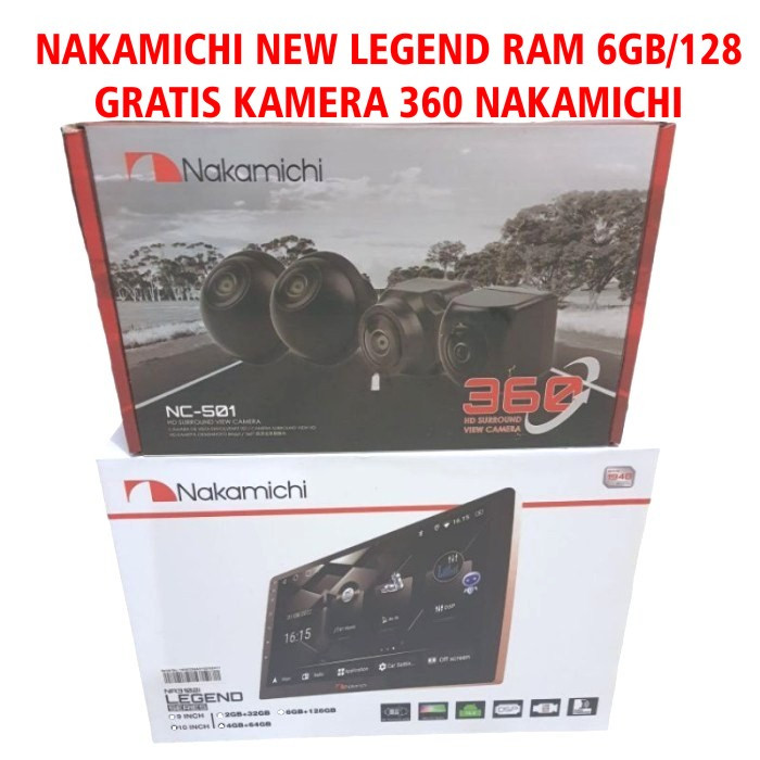 Nakamichi NA-3102i NEW LEGEND 6/128 GB Android 10" / 9 "+ FREE Camera 360 3D