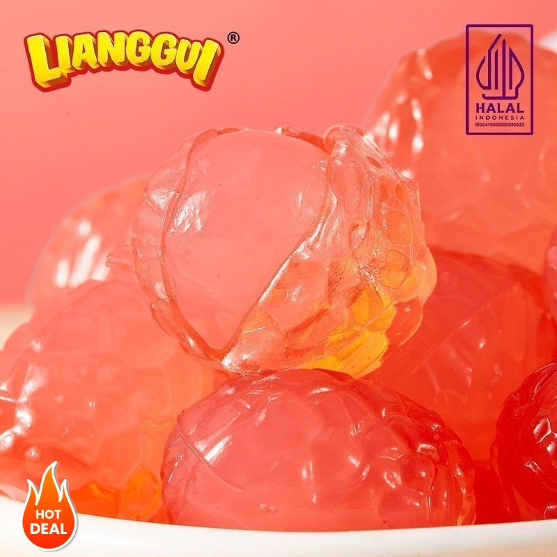 

[Kutek peel off halal]LIANGGUI CRYSTAL CANDY Lianggui Rasa Leci PERMEN LUNAK ANEKA RASA STROBERI, MANGGA Permen Buah Candy Corno Permen Rasa Buah Mangga Jeruk & trawberry Permen Lunak