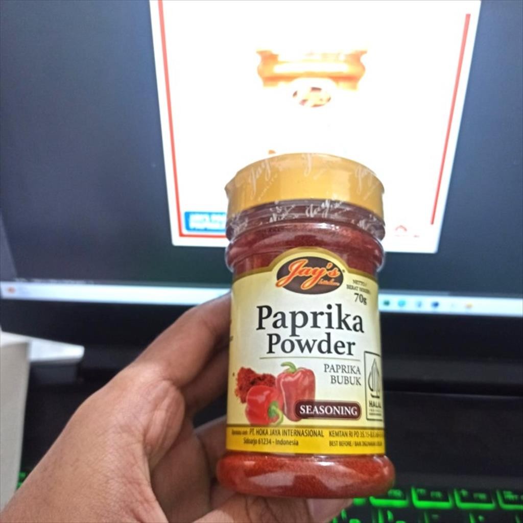 

RB Jays Kitchen Paprika Powder Seasoning 70 Gr Jay's Paprika Bubuk