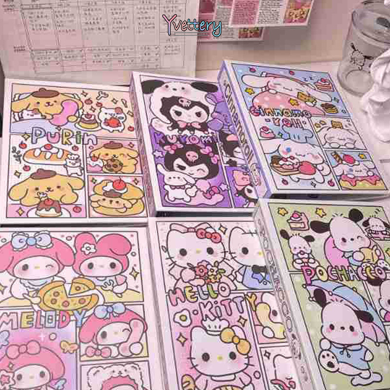 

❤️COD Buku Kartu Sanrio Kartun Buku Daun Longgar A5 Buku Penyimpanan Kartu Kecil 3 Inci-Yy