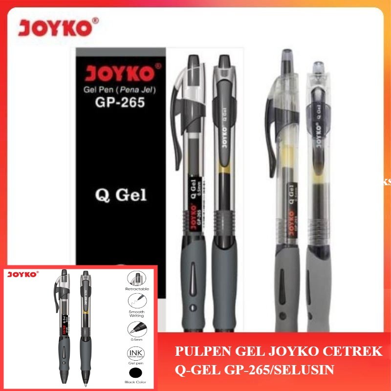 

PULPEN GEL JOYKO CETREK Q-GEL GP-265/SELUSIN