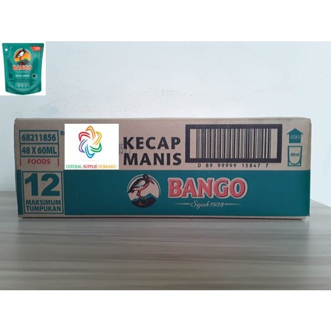 

BANGO Kecap manis reffil 60 ml /48 pcs /1 karton