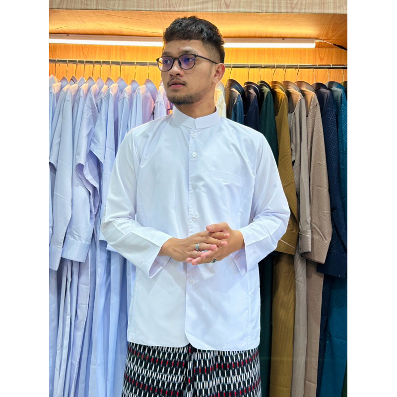Baju Koko Pria Dewasa Lengan Panjang Haibah Semi jas annun