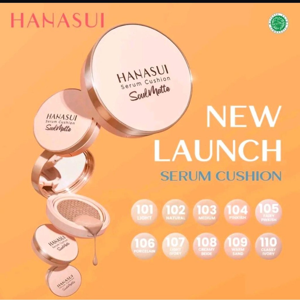 Bedak Hanasui Serum Cushion Soulmatt - Wajah Powder