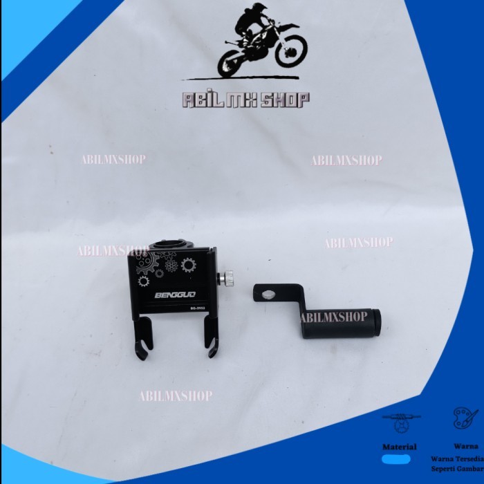 PAKET HOLDER GPS HP NMAX AEROX LEXI VARIO BEAT SCOOPY REVO SUPRA SPION PHONE HOLDER BG ALUMUNIUM STA