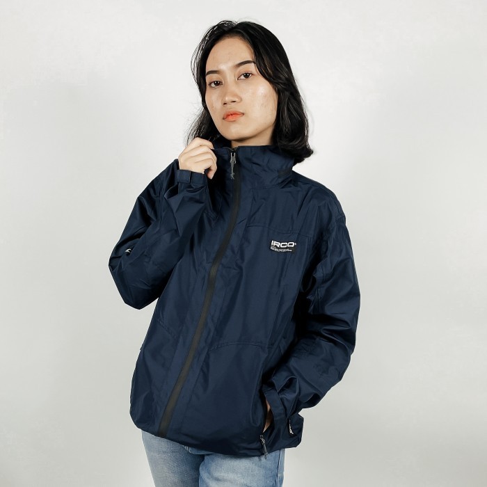 ✨TERLARIS - JAKET IRCO PRIA WANITA WATERPROOF WINDPROOF - JAKET RIDING HIKING UL - Hitam, M