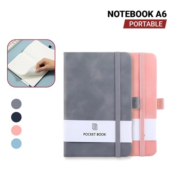 

Portable PocketBook Notebook Notepad A6 A 6 Mini Buku Catatan Jurnal Agenda Planer Blinder Diary Aesthetic Mini Pocket Book Buku Catatan Kecil Agenda Tali Daily Book