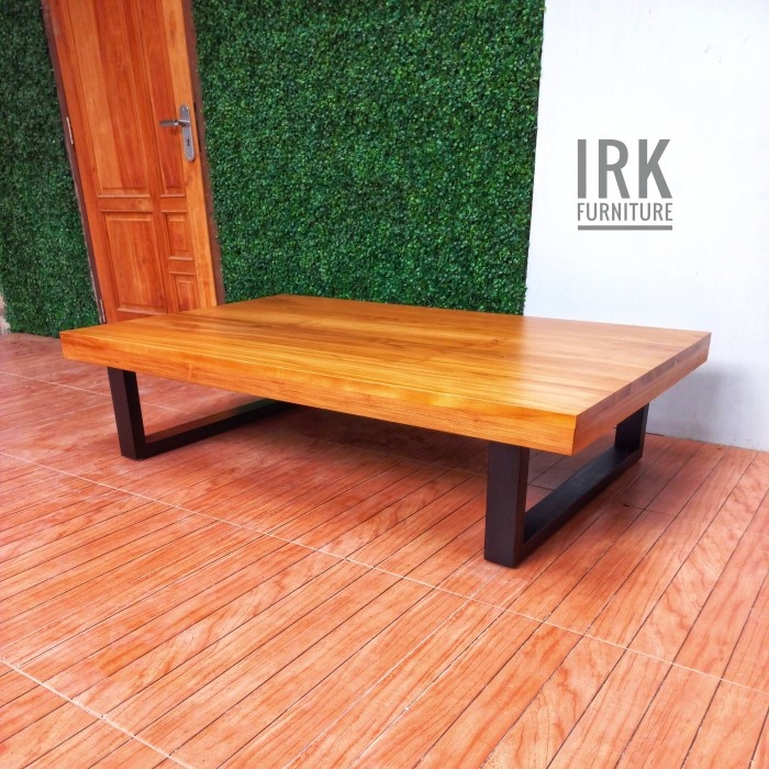 custom meja makan kayu jati untuk lesehan kualitas premium| Mebel Jepara