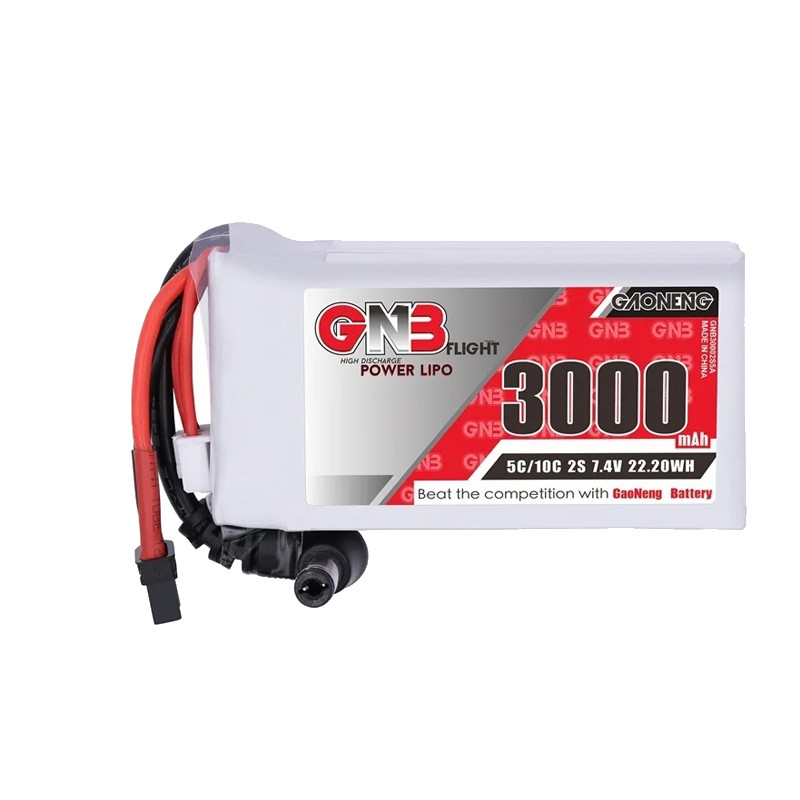 GNB 2S 7.4V 3000mAh 5C Lipo Battery Power Indicator For RC Drone Fatshark Glasses Dominator Skyzone 