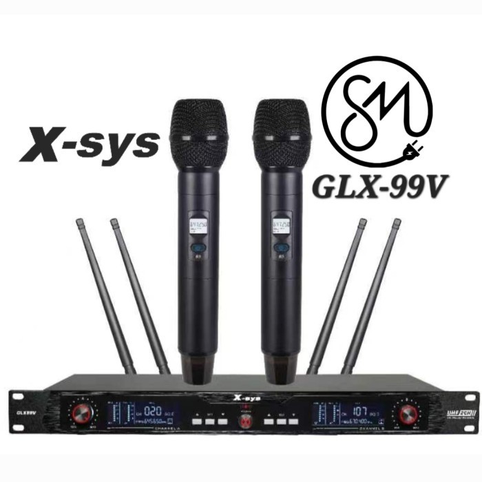 Microphone Wireless X-Sys GLX99V GLX-99V Professional Xsys