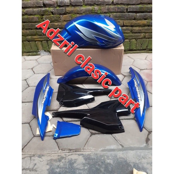 PAKET TANGKI MEGAPRO NEW PRIMUS THN 2008 2009 WARNA BIRU A1